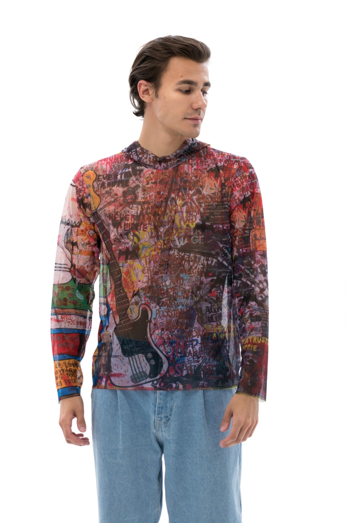 T-SHIRT WITH HOOD SKELETON