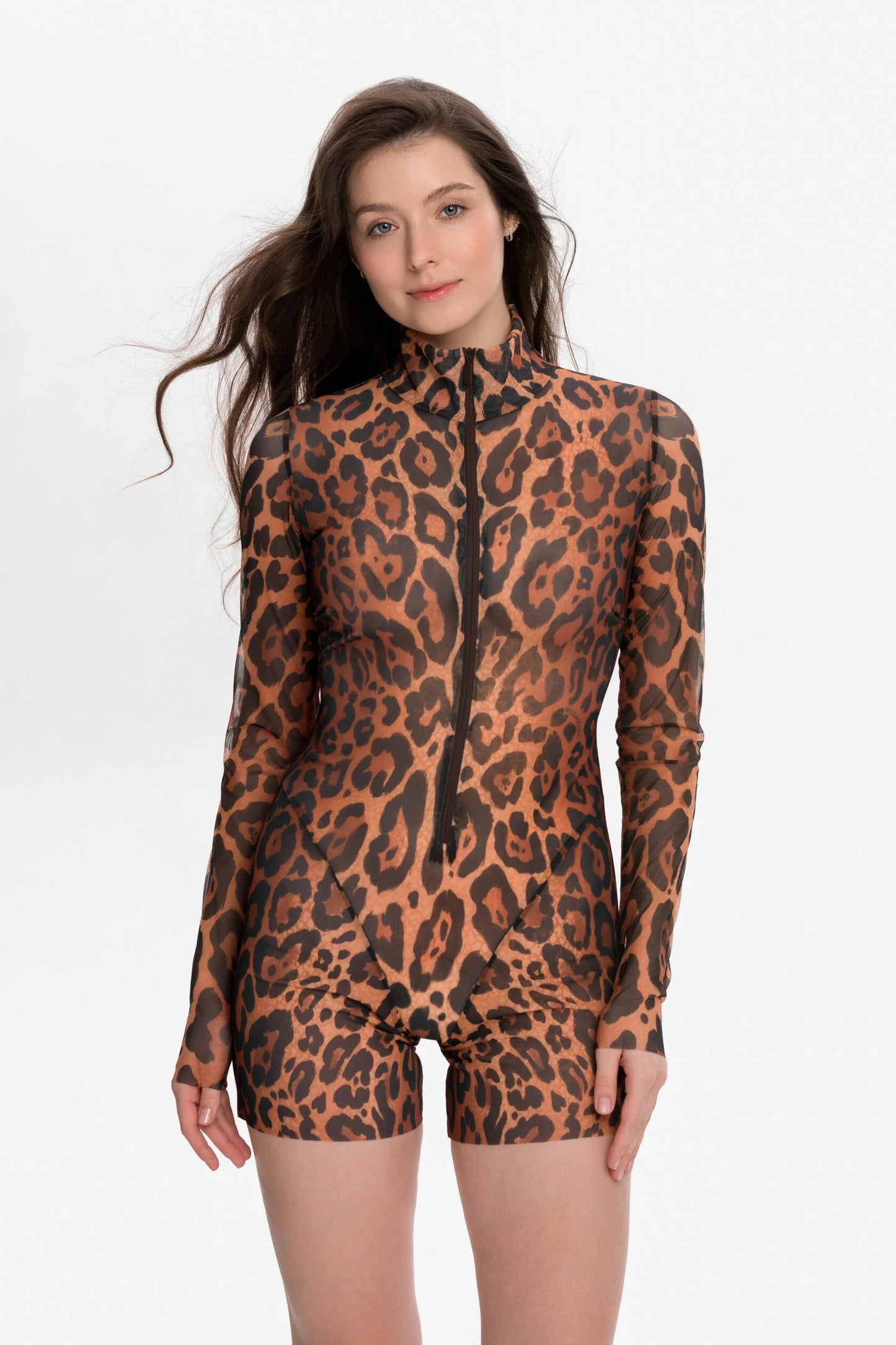 Jumpsuit with shorts "Leopard 25"