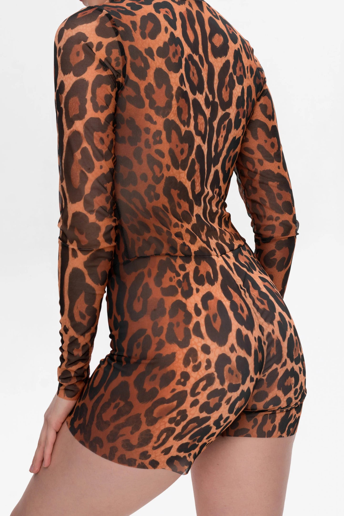 Jumpsuit with shorts "Leopard 25"