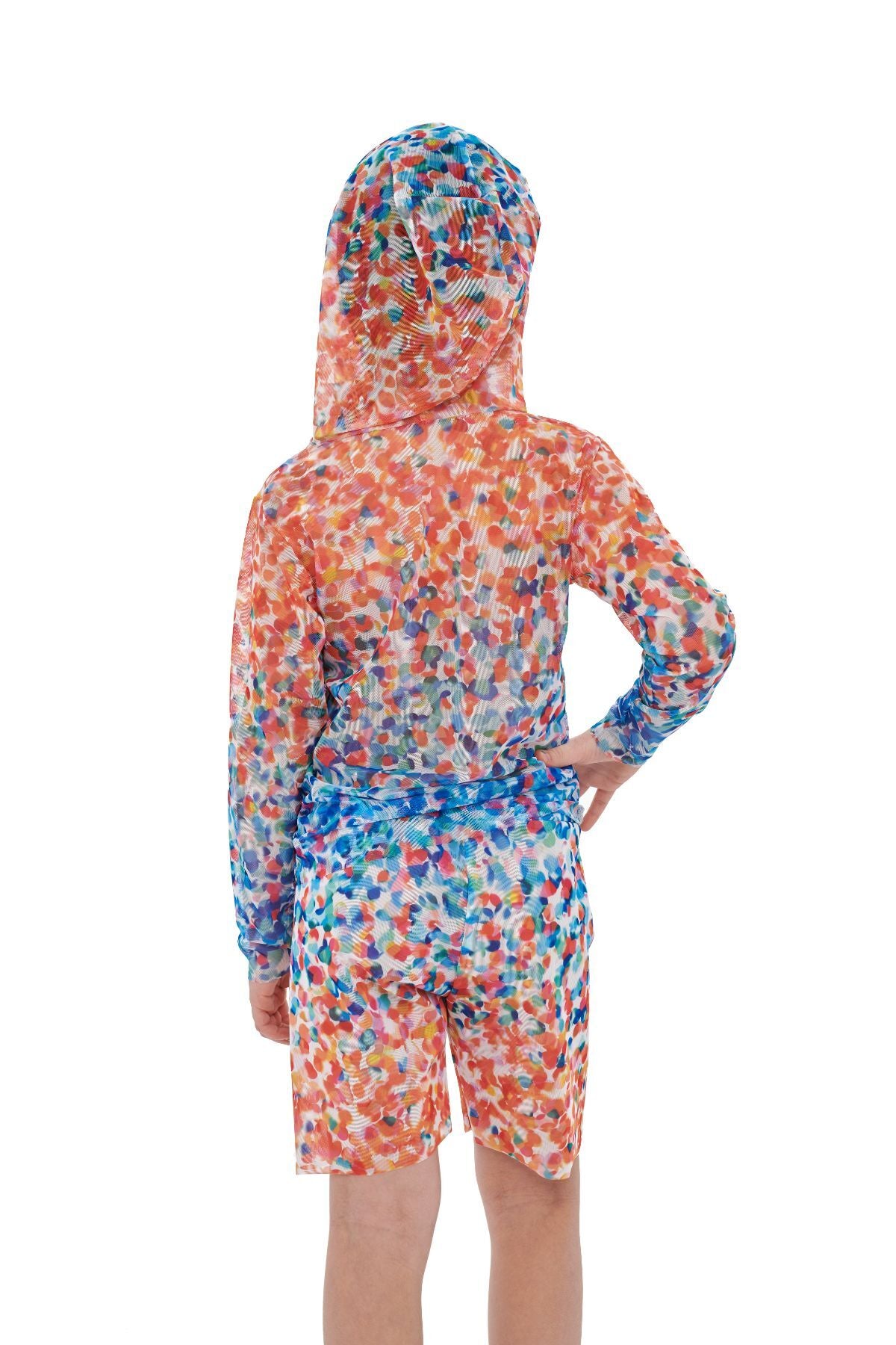 T-SHIRT WITH HOOD CONFETTI