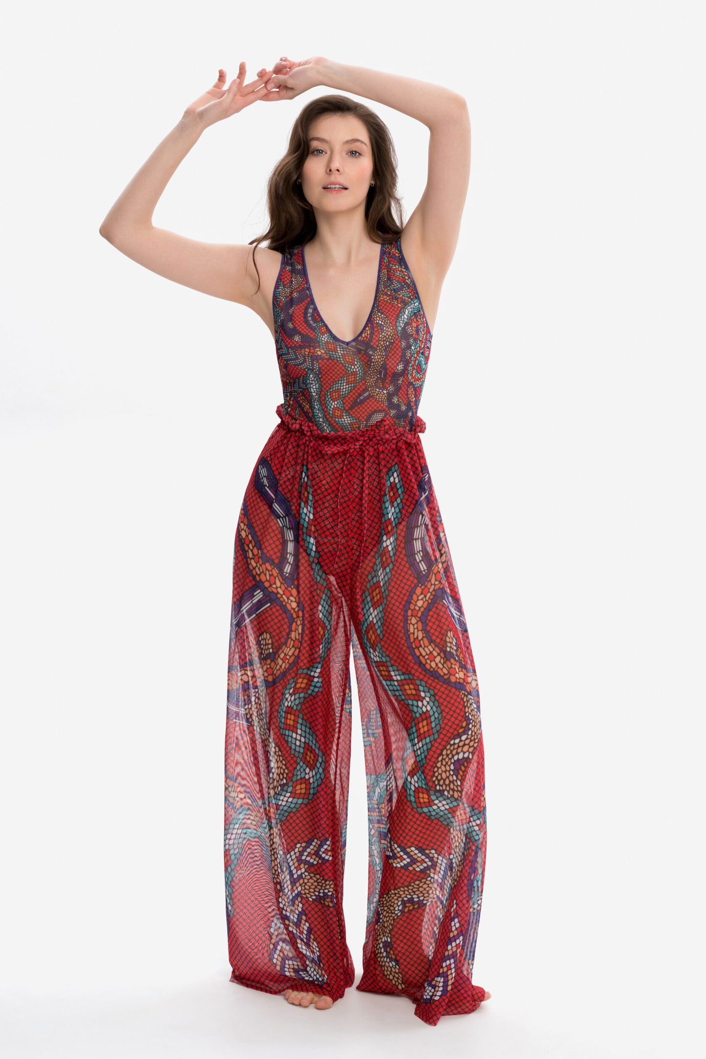 Beach pants "Snakes Mosaic"