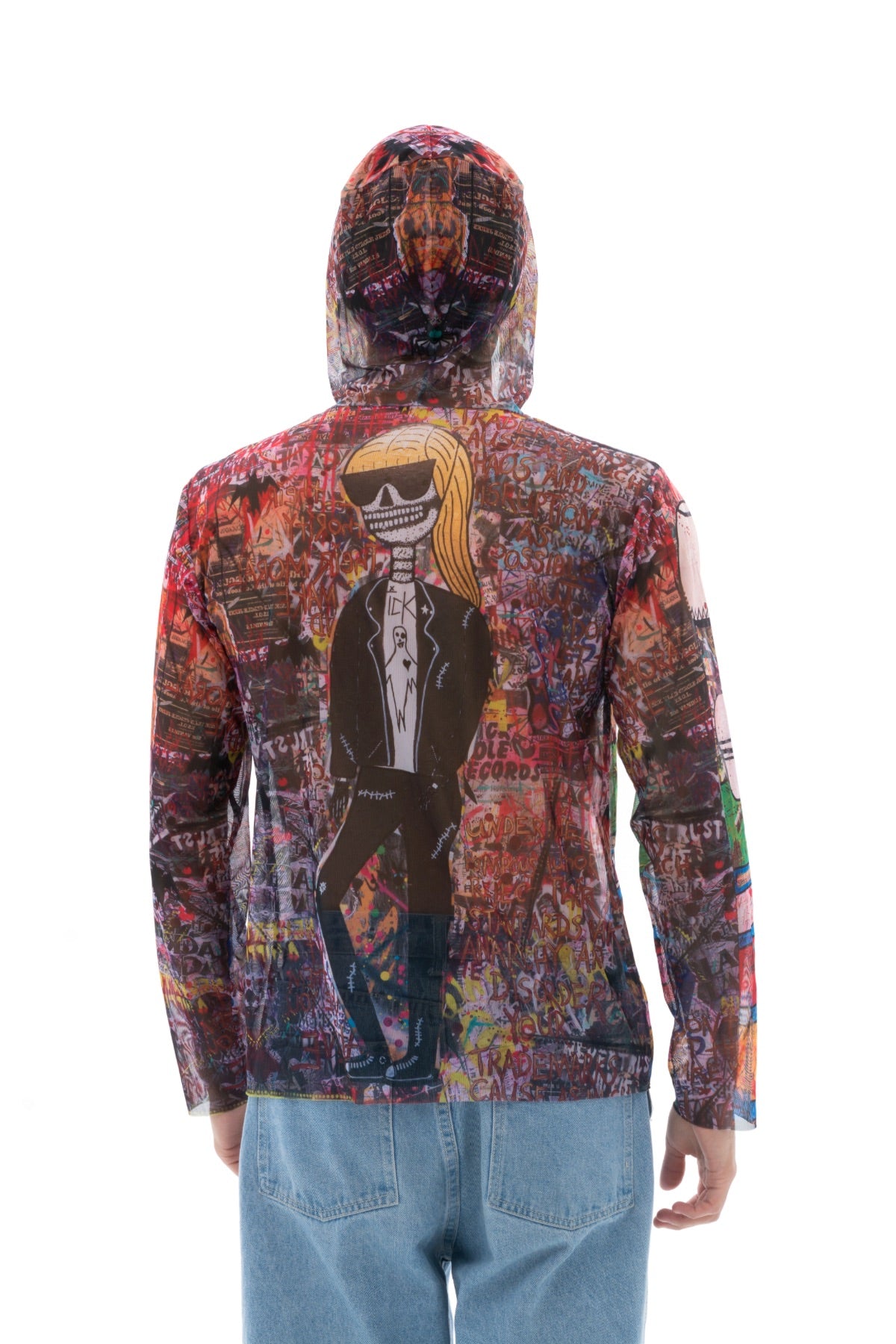 T-SHIRT WITH HOOD SKELETON