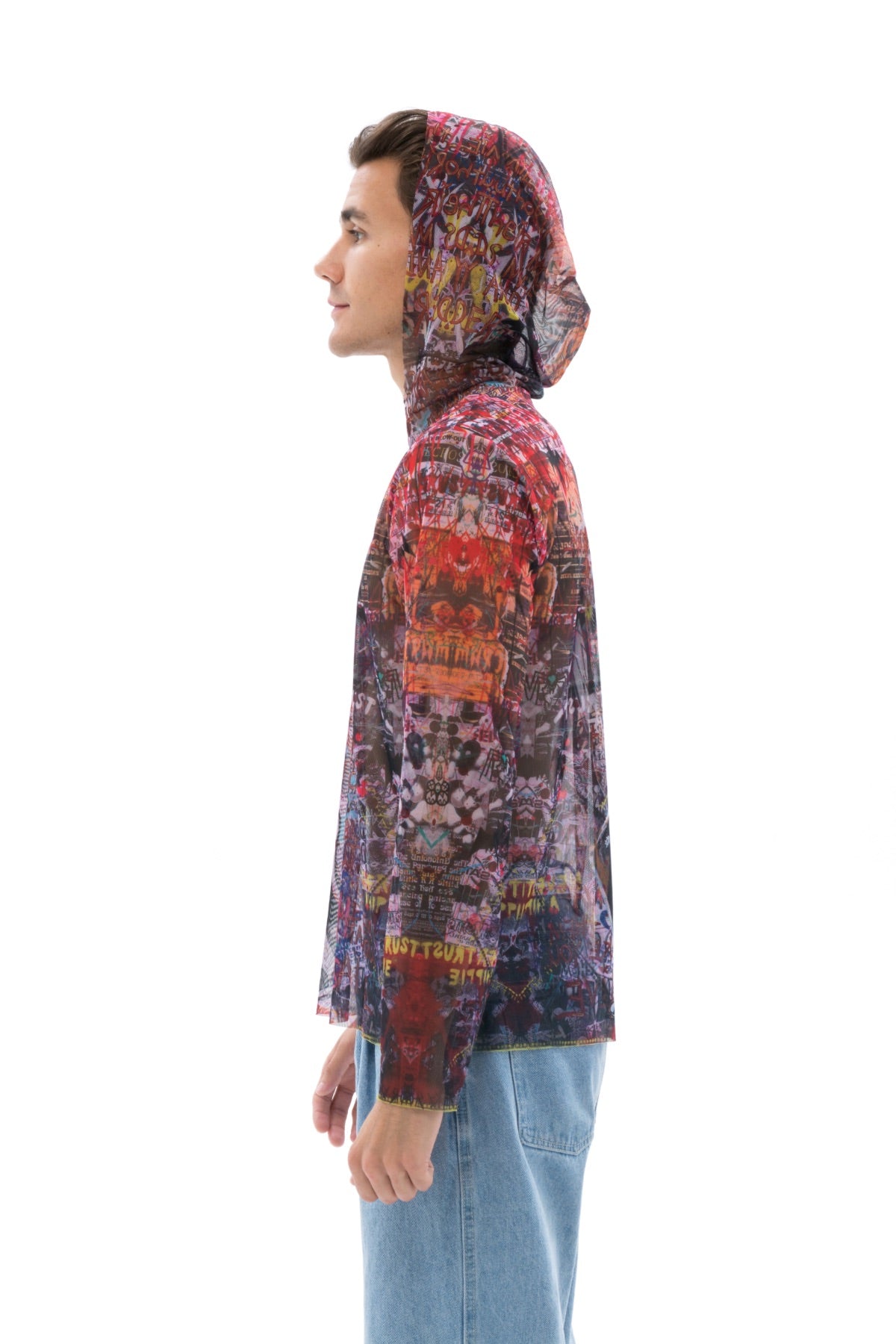 T-SHIRT WITH HOOD SKELETON