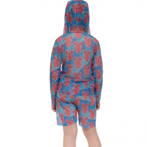 KID's Smart T-shirt with Hood "Lobster pattern"