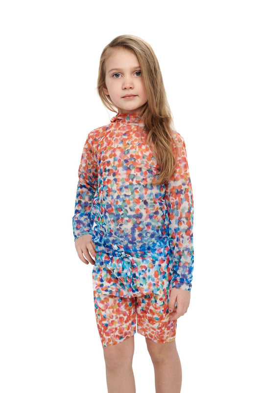 T-SHIRT WITH HOOD CONFETTI